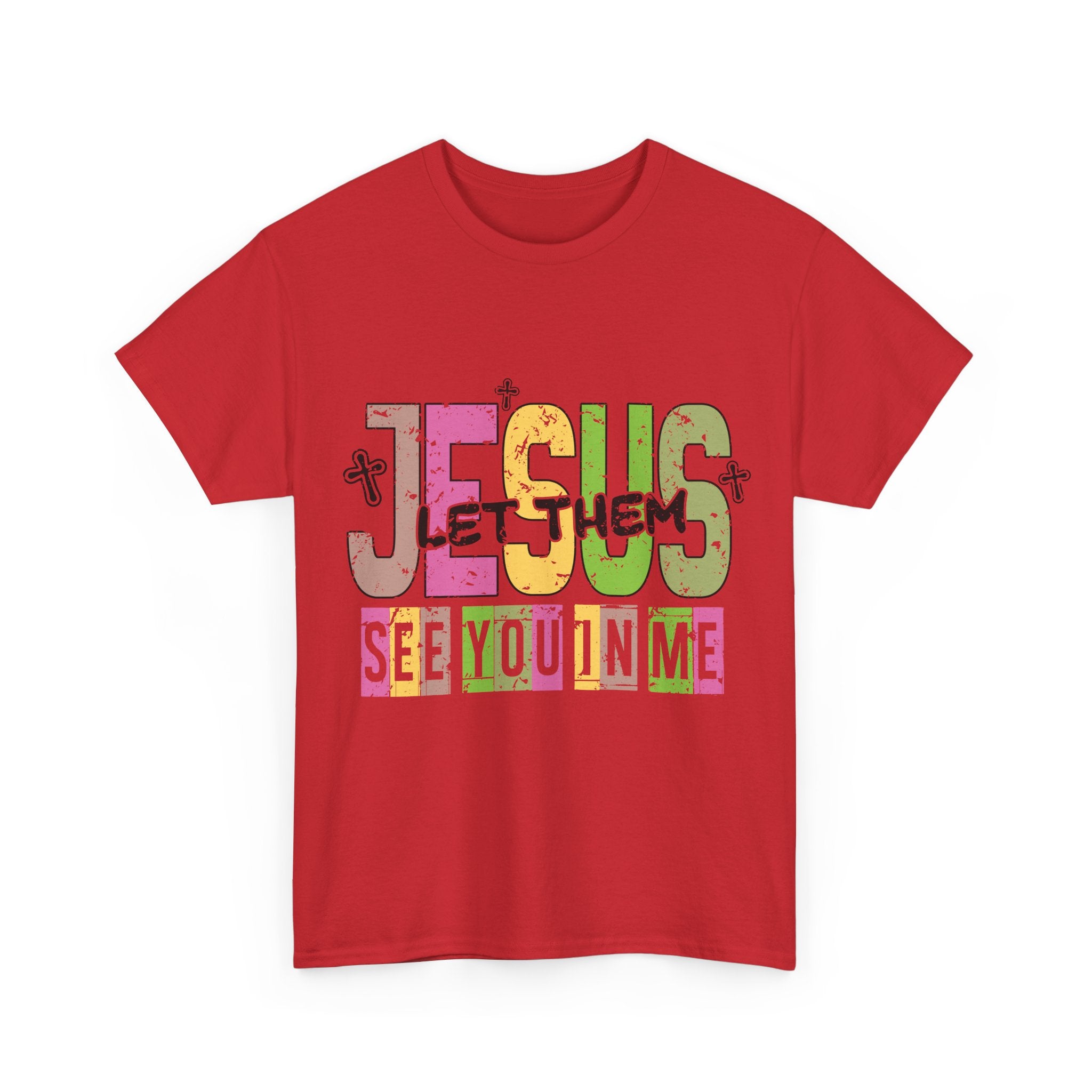 Jesus ‘See You In Me’ Distressed Pastel Unisex Cotton T-Shirt