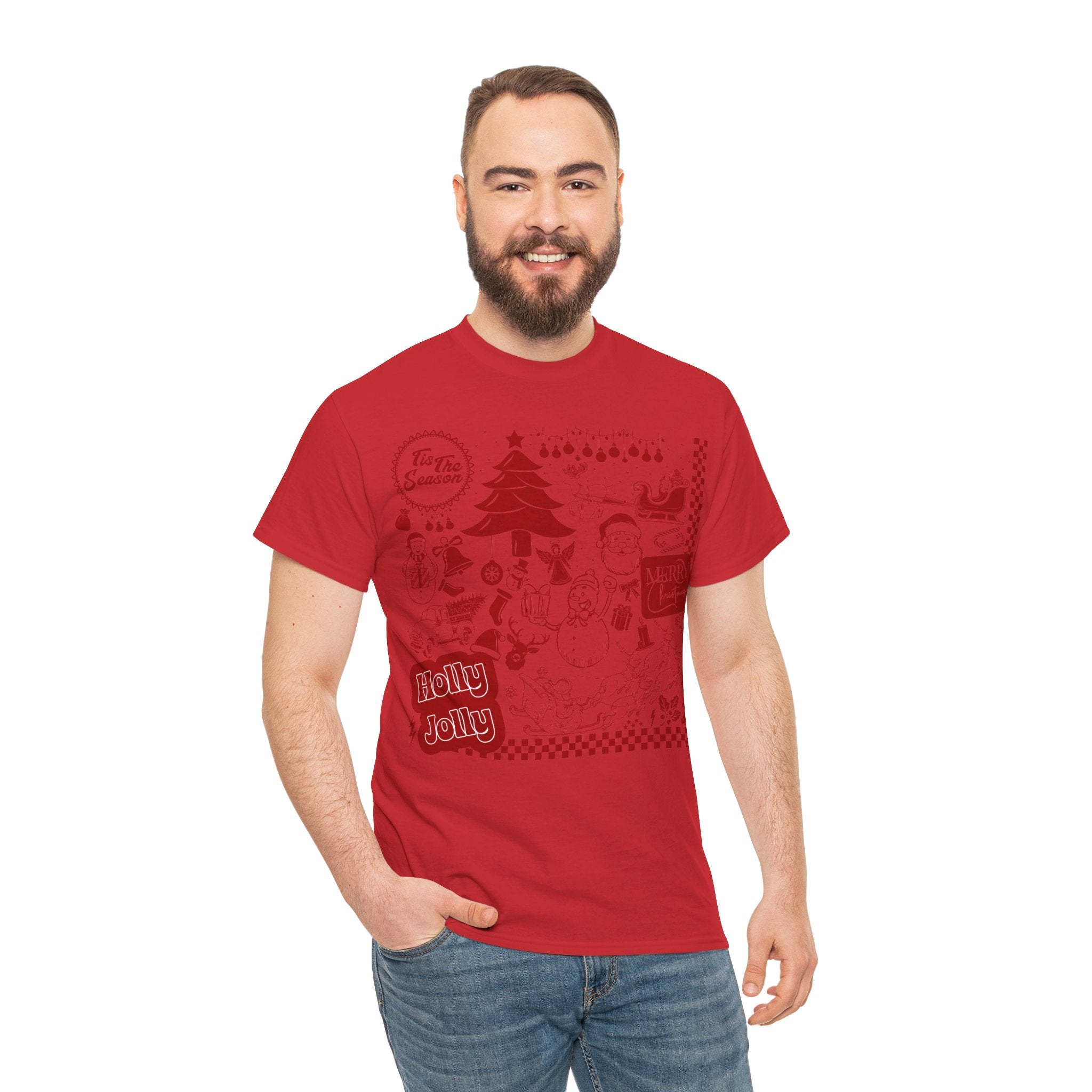 Christmas Festive Unisex Cotton T-shirt