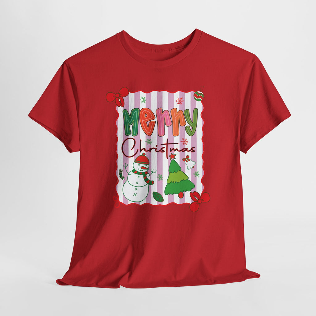 Christmas Snowman Unisex Cotton Tee
