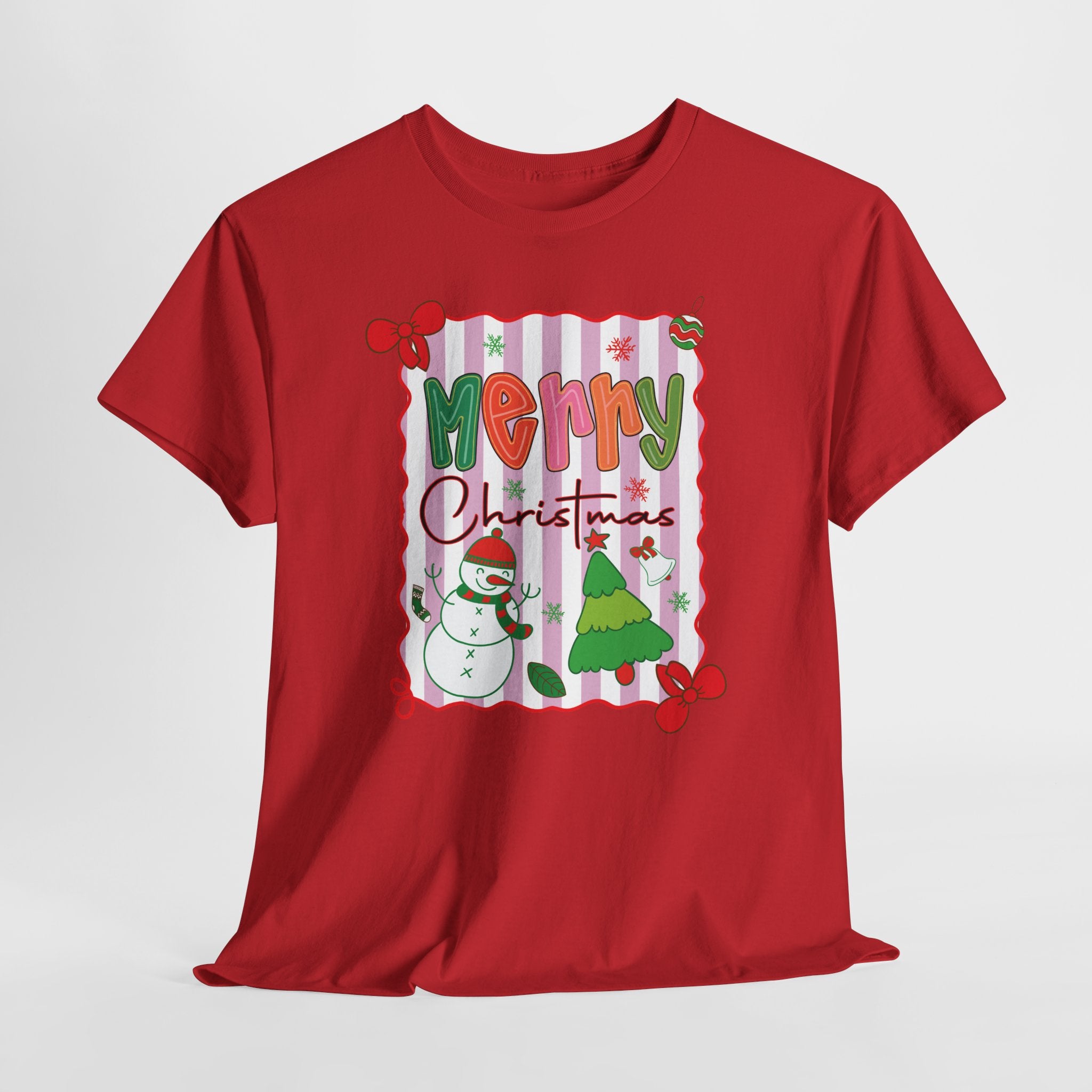 Christmas Snowman Unisex Cotton Tee