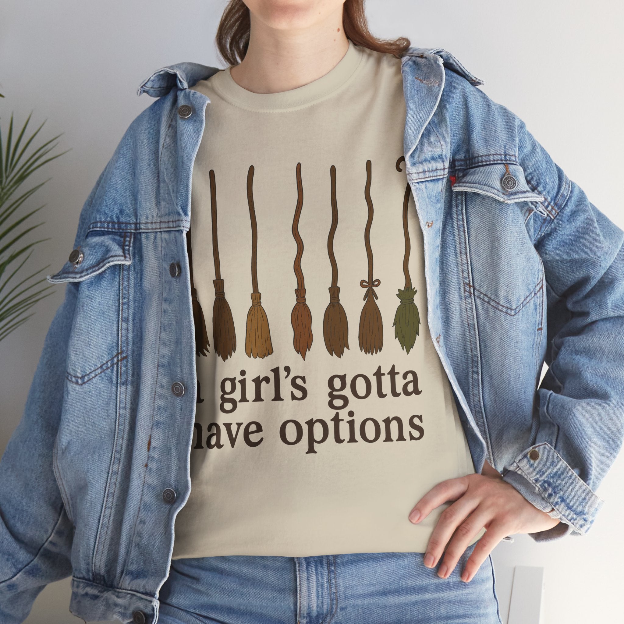 Witch Brooms Options Unisex Cotton Tee