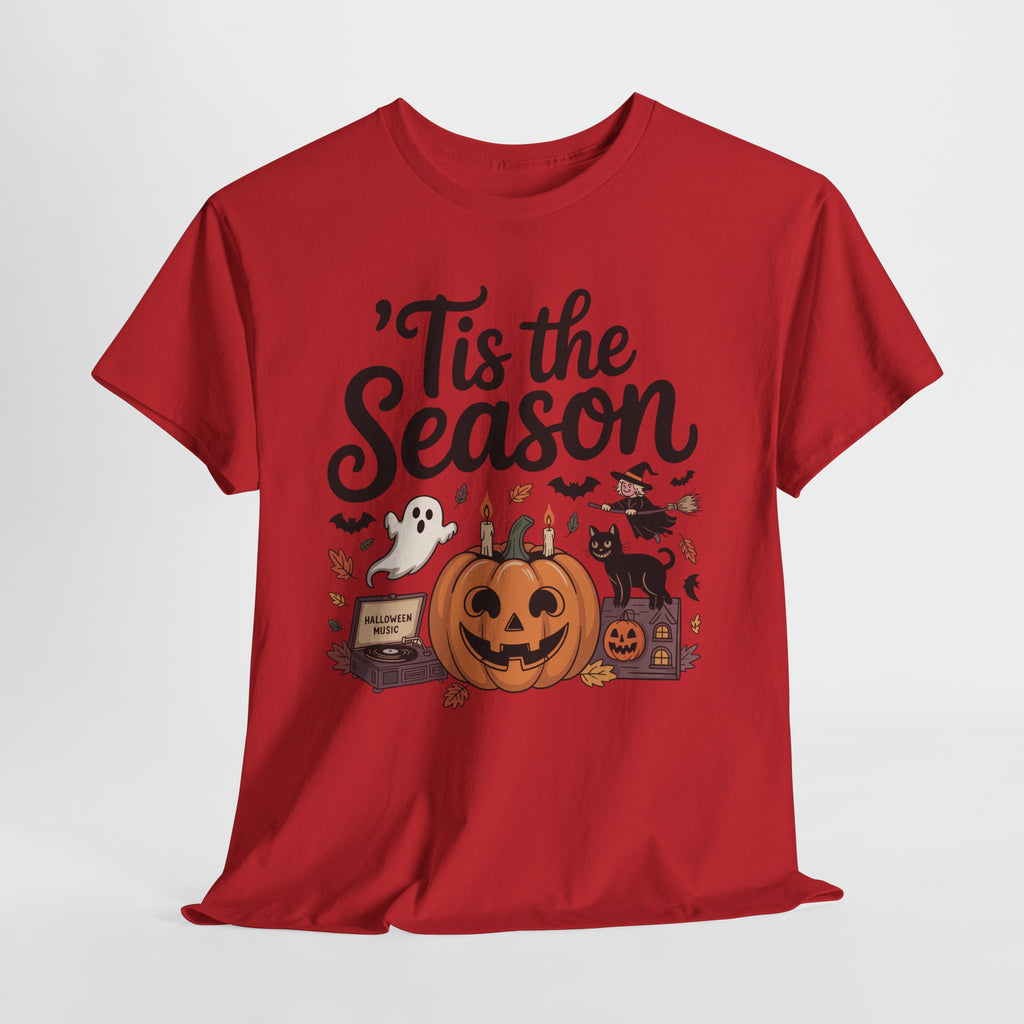 Holiday Season Unisex Cotton T-Shirt - Tis the Season Design