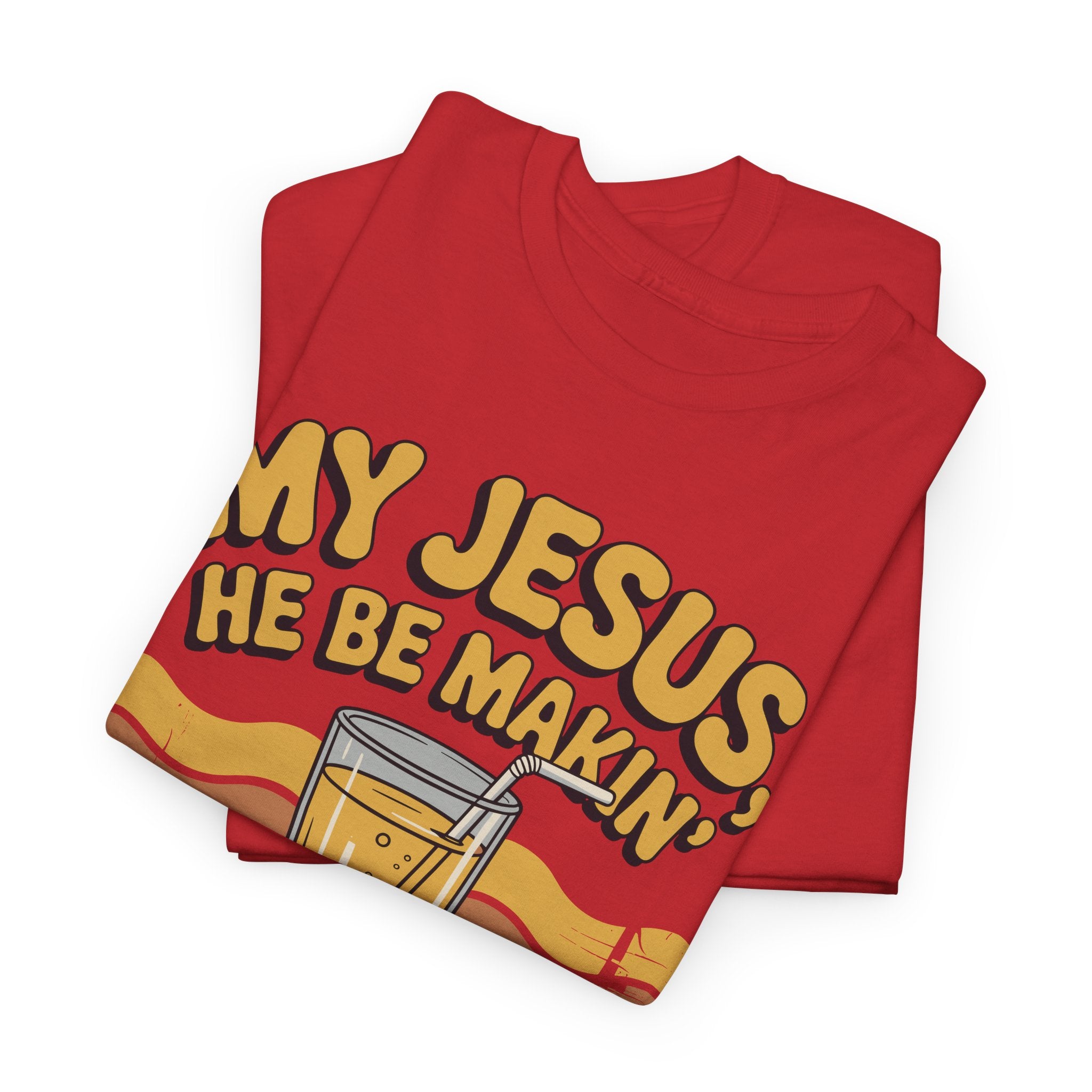 My Jesus, He Be Makin’ Lemonade T-Shirt — Retro Lemonade Christian Unisex Cotton Tee