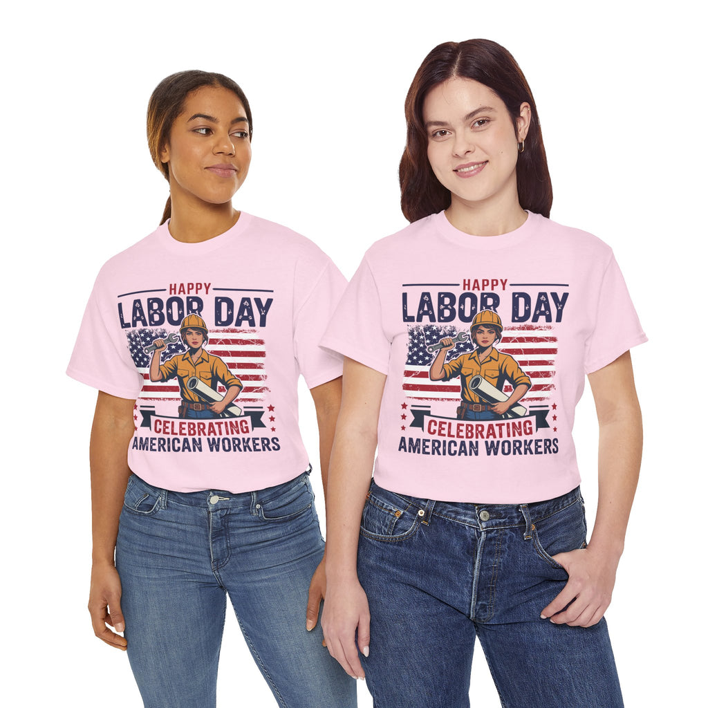 Happy US Labour Day T-Shirt - Unisex Heavy Cotton Tee