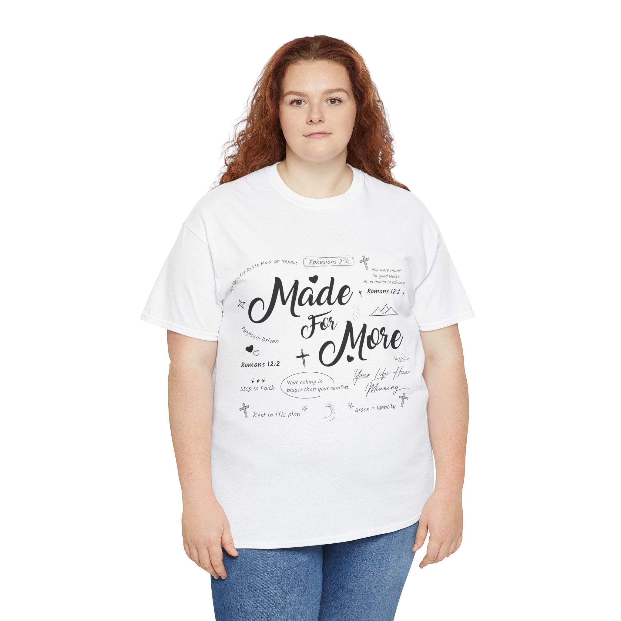 Made For More Faith T-Shirt — Inspirational Bible Verse Unisex Cotton Tee