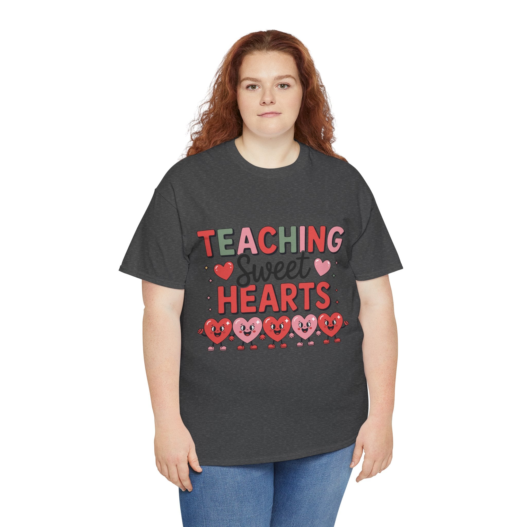 Teaching Sweet Hearts Valentine Teacher Unisex Cotton T-Shirt