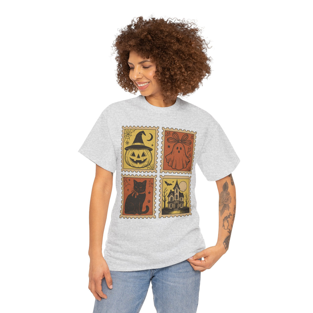 Halloween Stamp Collection Unisex Cotton Tee