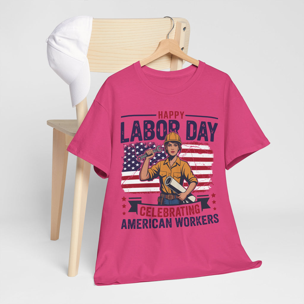 Happy US Labour Day T-Shirt - Unisex Heavy Cotton Tee