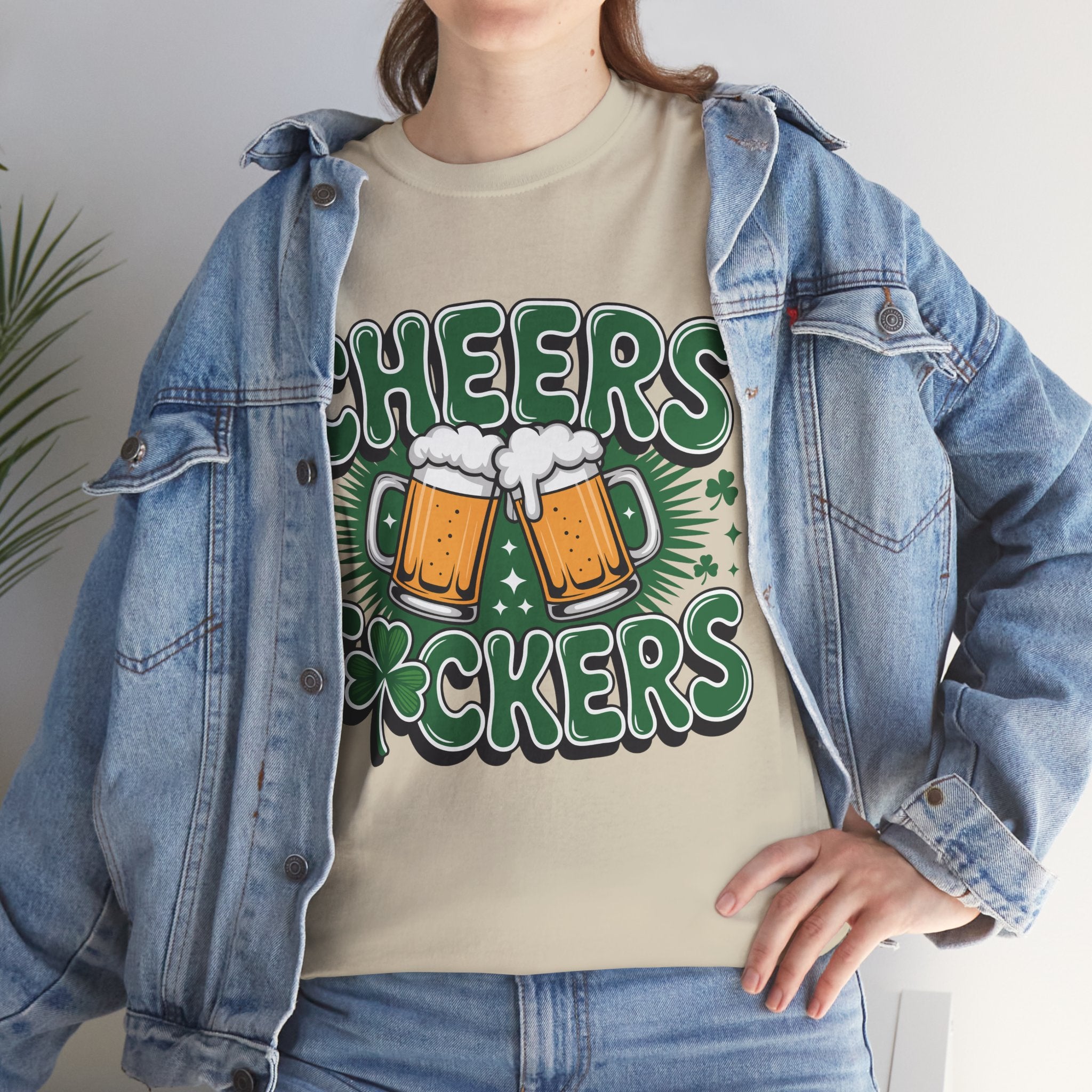 Cheers Fockers Beer Clinking Mugs Unisex Cotton T-Shirt
