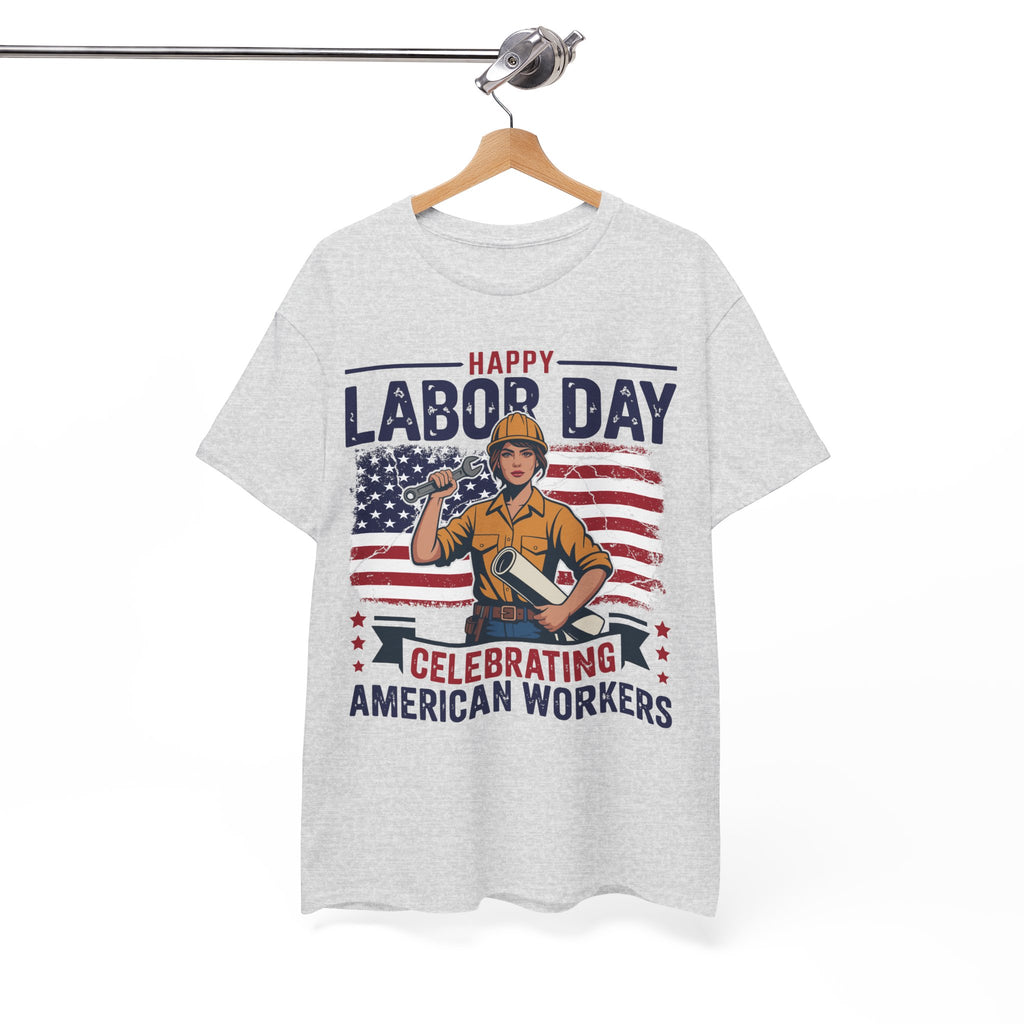 Happy US Labour Day T-Shirt - Unisex Heavy Cotton Tee