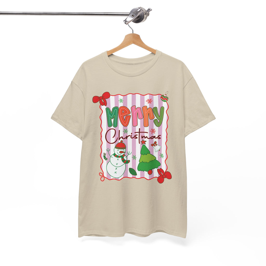 Christmas Snowman Unisex Cotton Tee