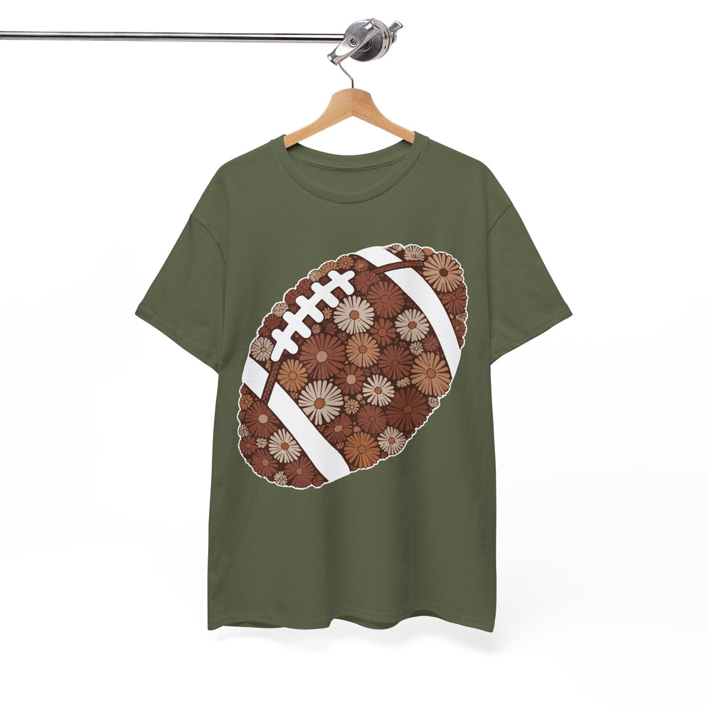 Game Day Touch Down Football Tee — Helmets, Flags & Cheer Icons Unisex Cotton Tee