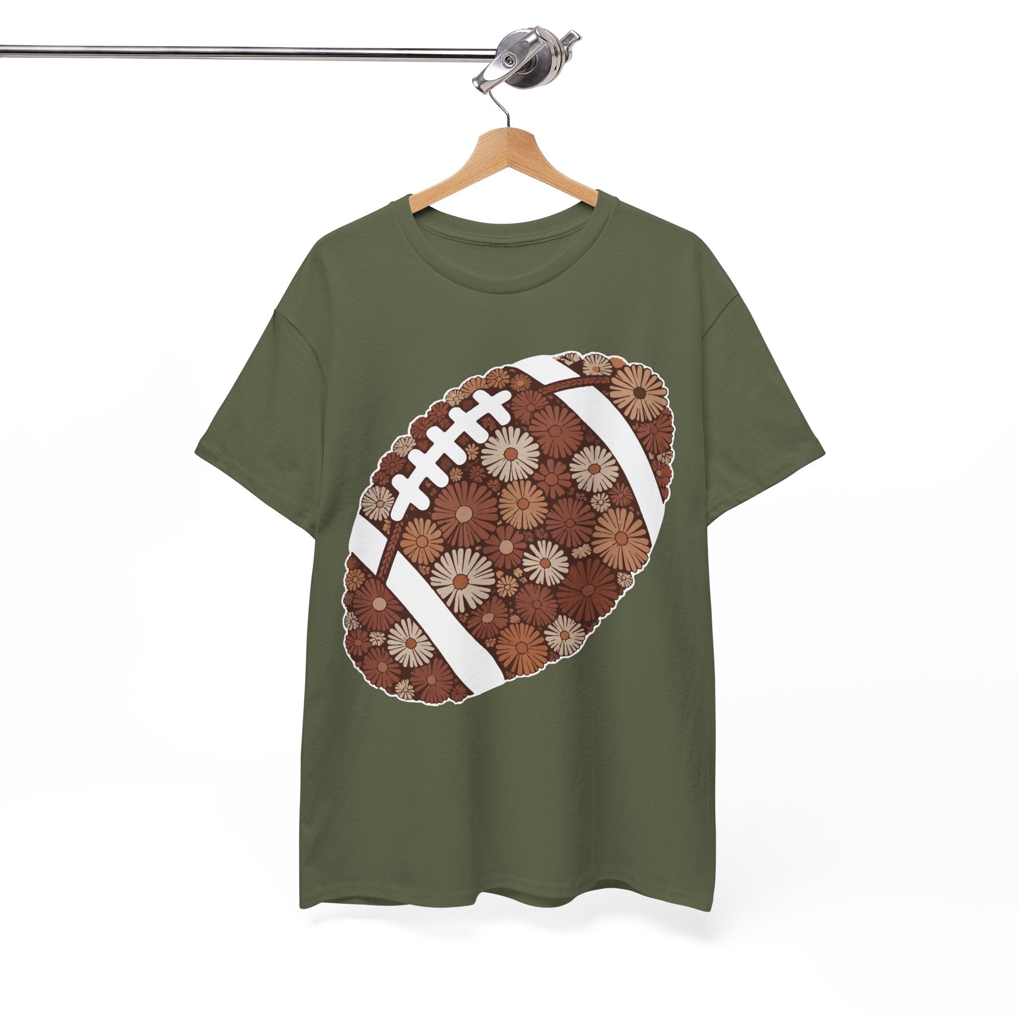 Game Day Touch Down Football Tee — Helmets, Flags & Cheer Icons Unisex Cotton Tee