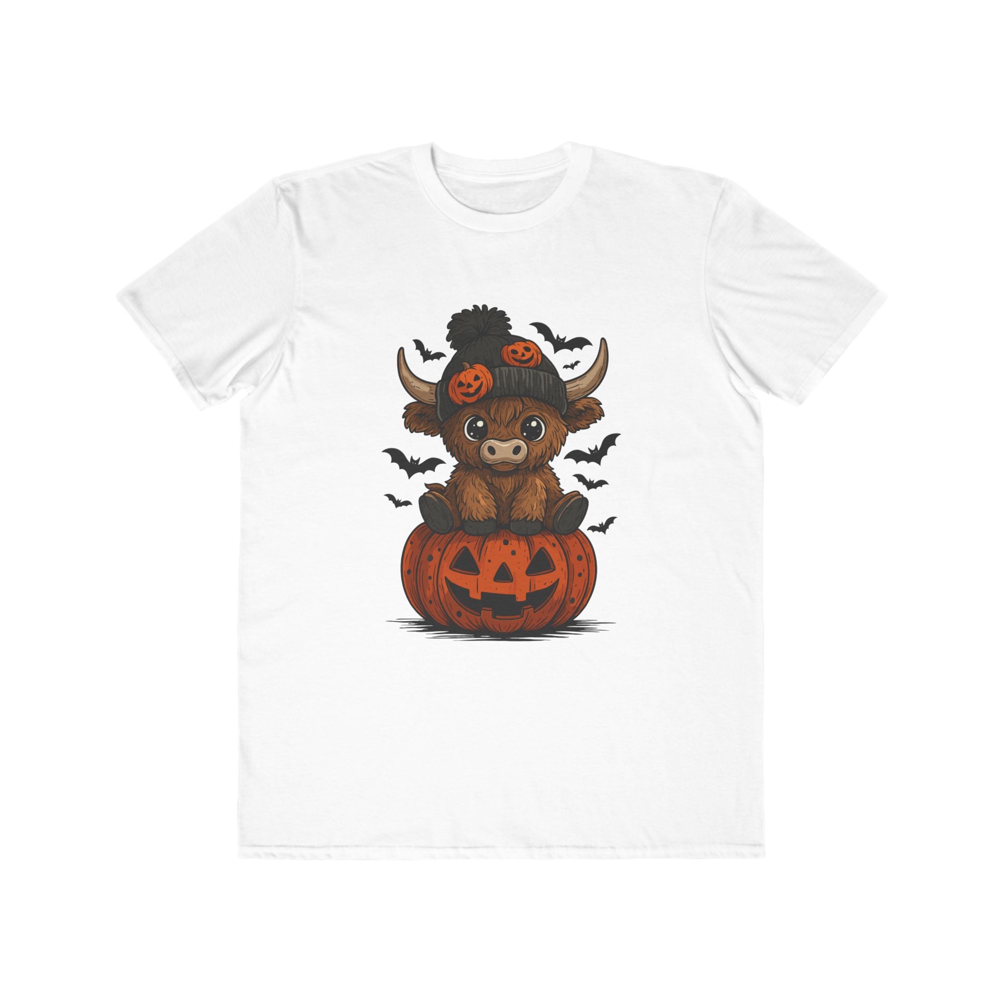 Halloween Cute Buffalo Pumpkin Men Tee