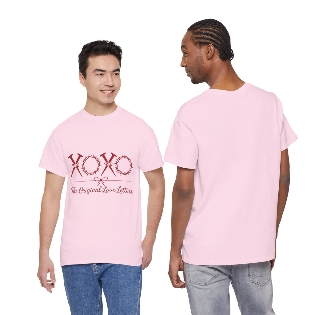 Christian Valentine Tee — “XOXO” Nails & Thorn Crowns, “The Original Love Letters”... Unisex Cotton Tee