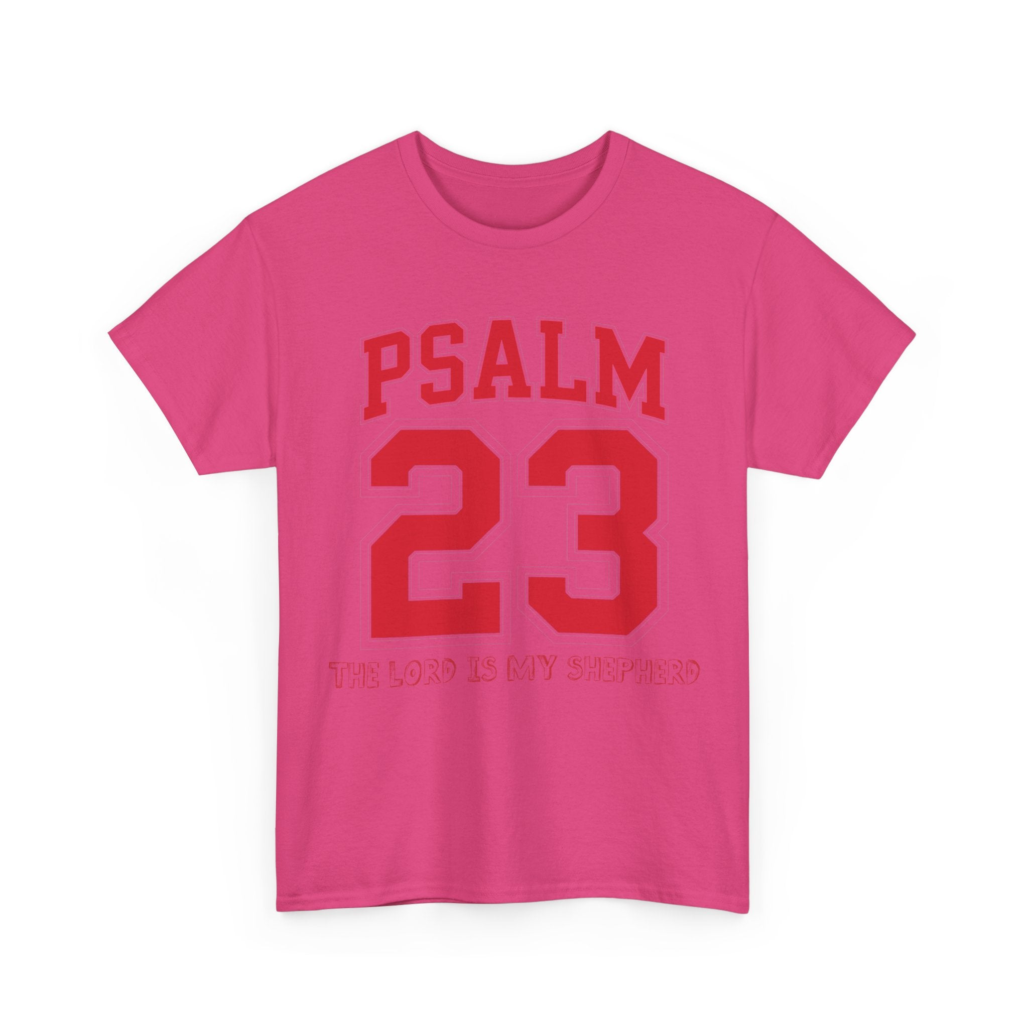 Psalm 23 Varsity T-Shirt — “The Lord Is My Shepherd” Unisex Cotton Tee