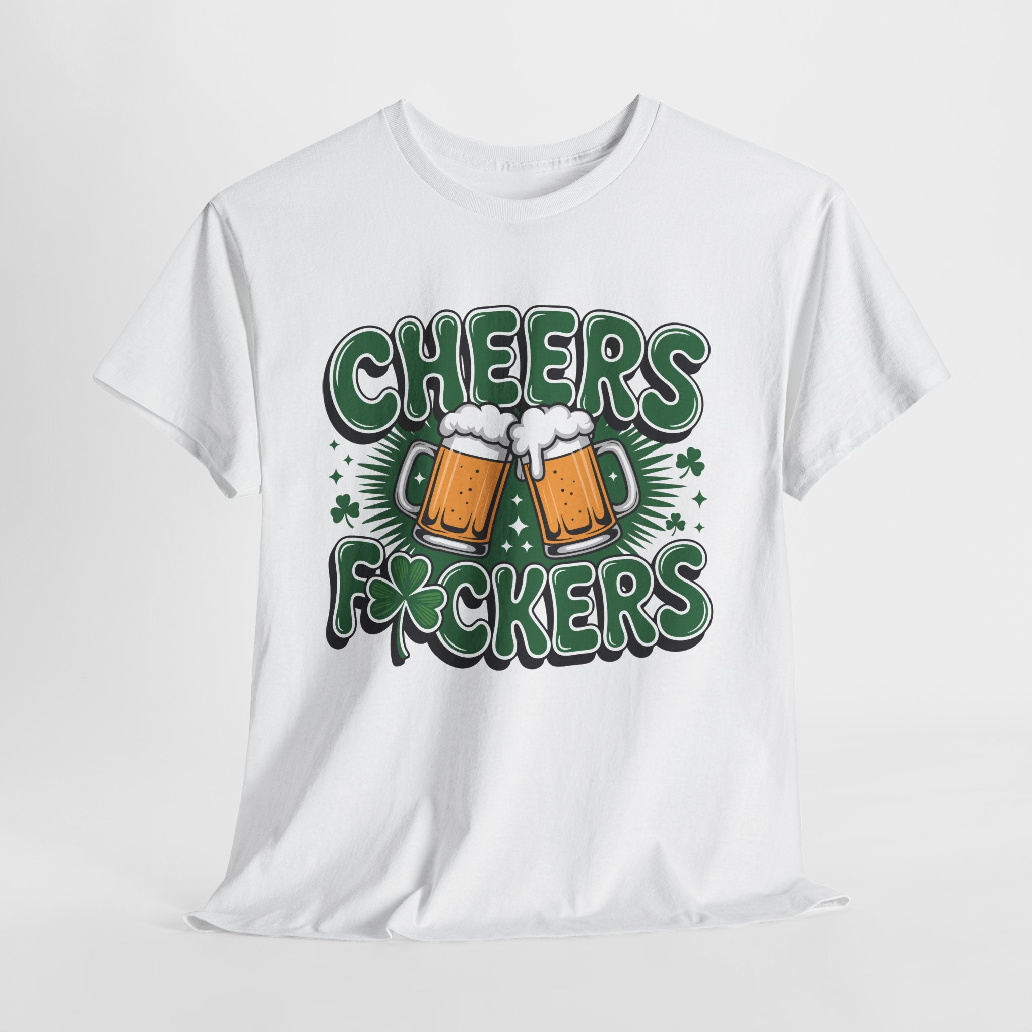 Cheers Fockers Beer Clinking Mugs Unisex Cotton T-Shirt