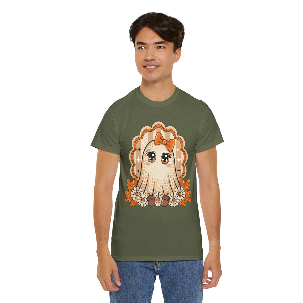 Ghost and Daisies Unisex Cotten Tee