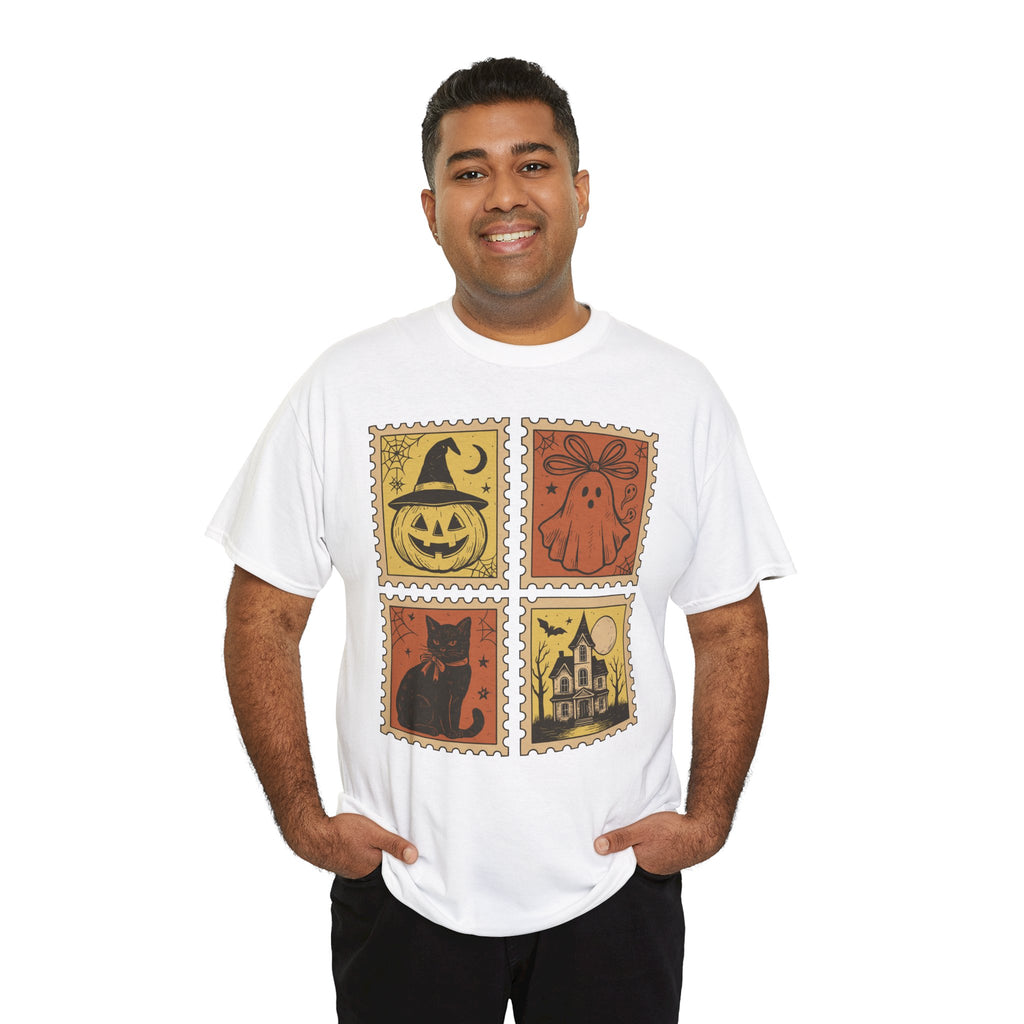 Halloween Stamp Collection Unisex Cotton Tee