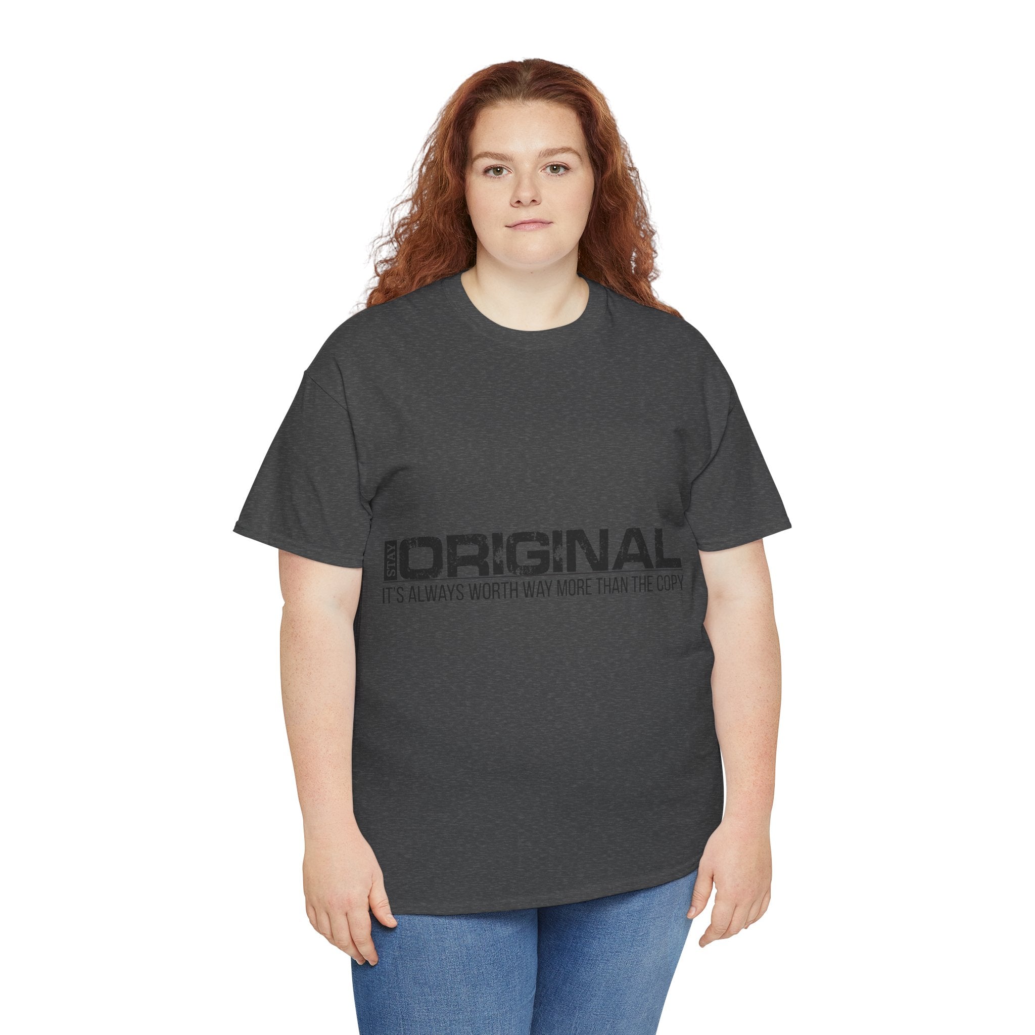 STAY SILENT Minimalist Tee — Vertical Text Black Unisex Cotton Tee
