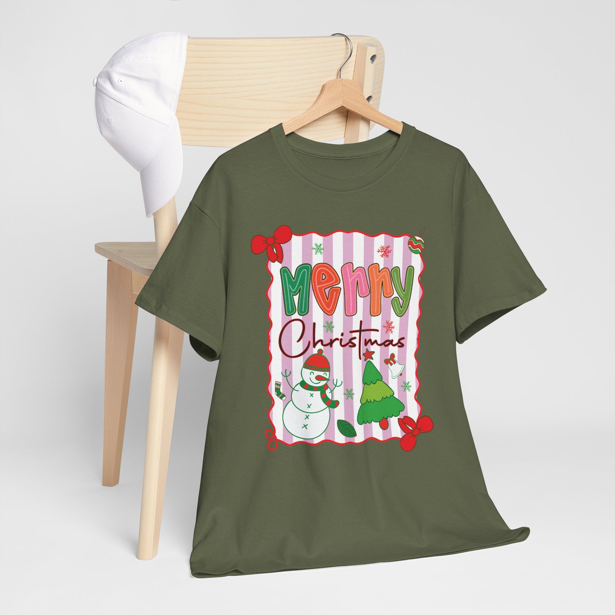 Christmas Snowman Unisex Cotton Tee