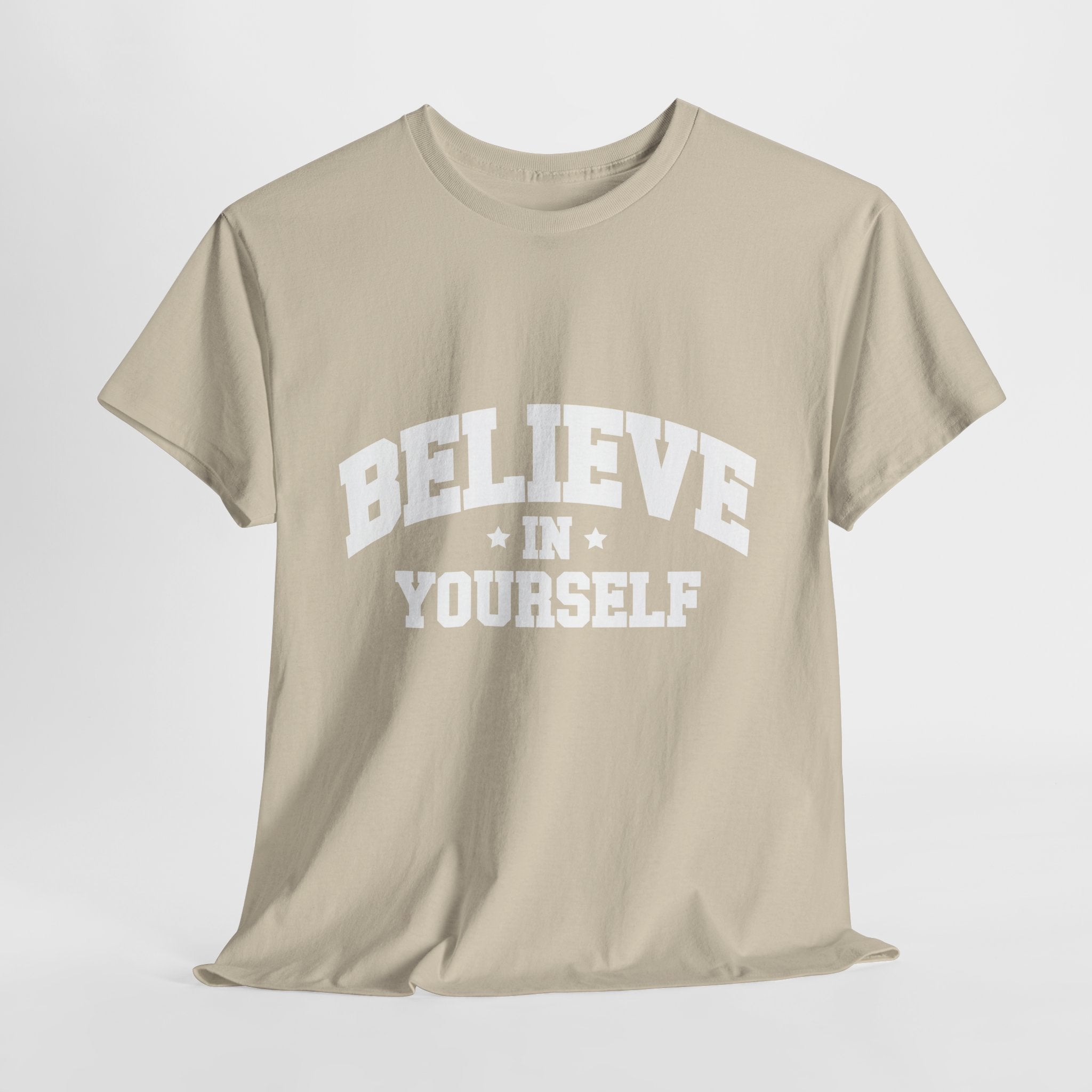 Believe in Yourself Varsity Unisex Cotton Tee