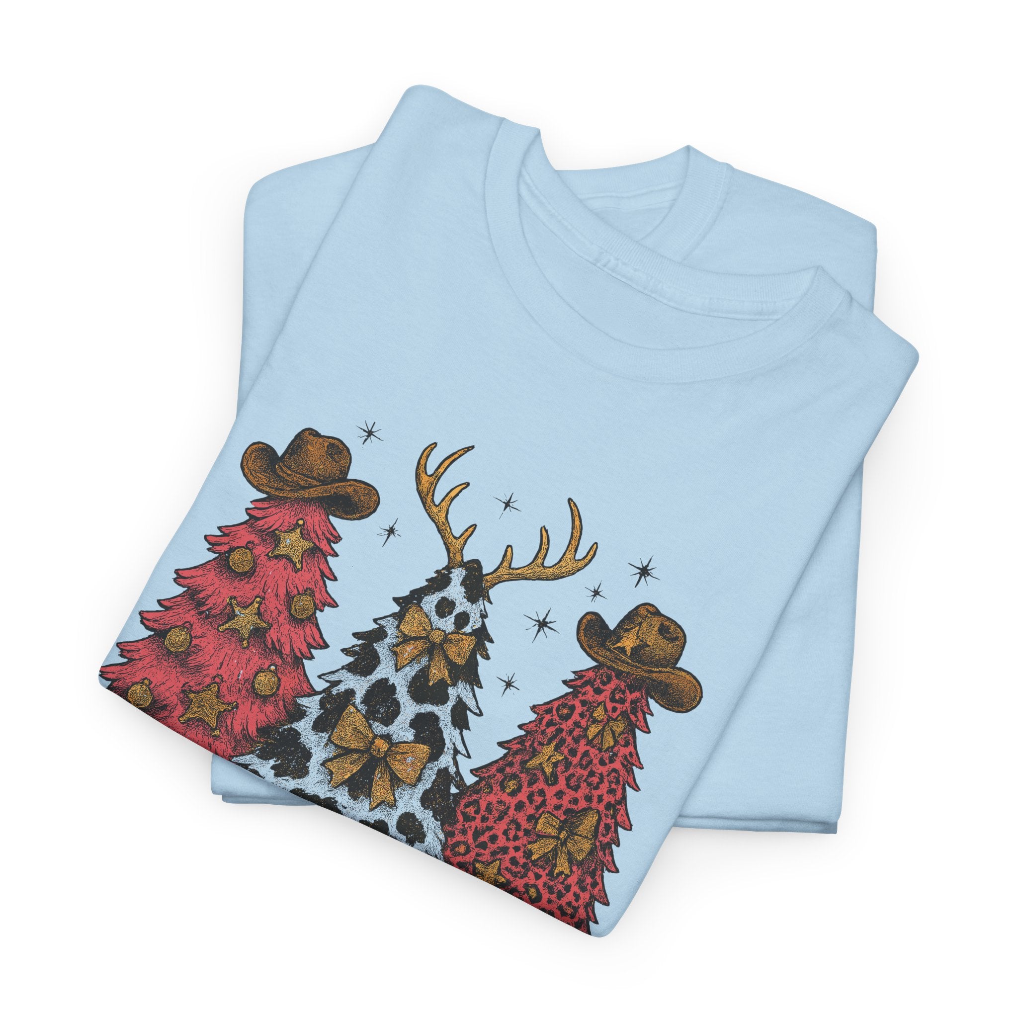 Western Christmas Unisex Cotton Tee