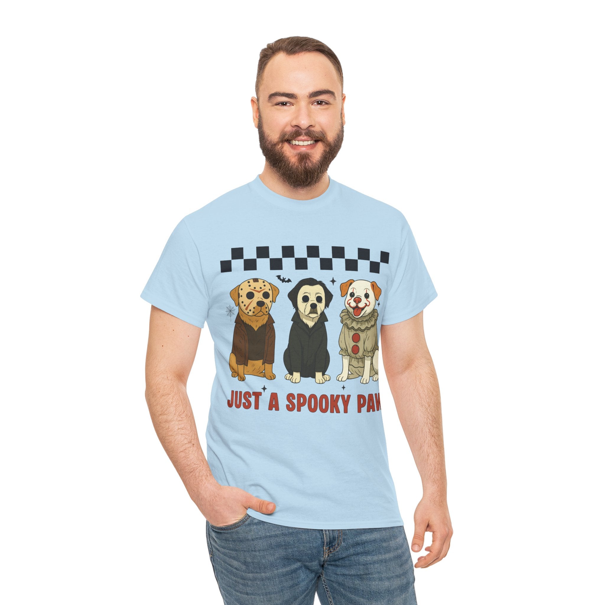 Halloween "Just A Spooky Paw" Unisex Cotton Tee