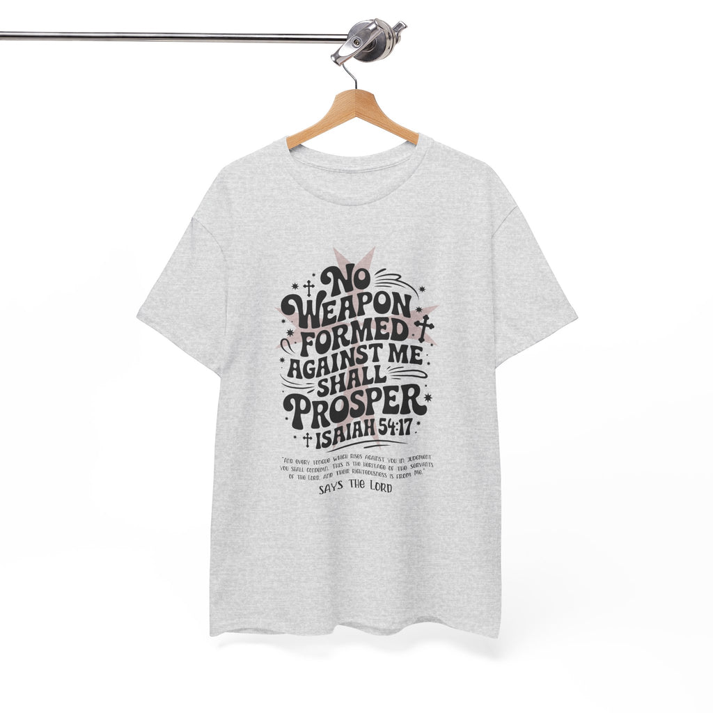 Christian Cross Text Art T-Shirt — Faith & Salvation Unisex Cotton Tee