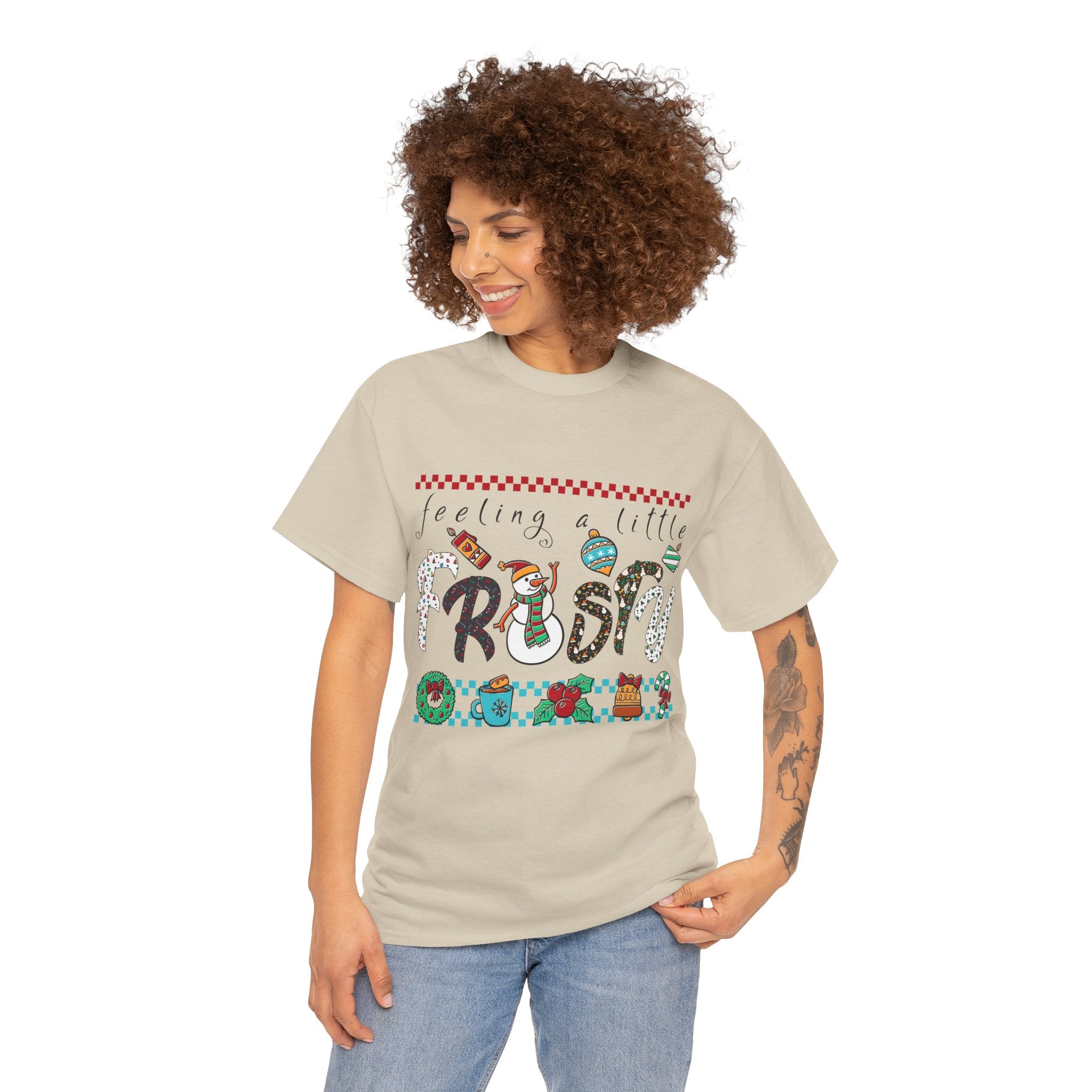 Christmas Frosty Unisex Cotton Tee