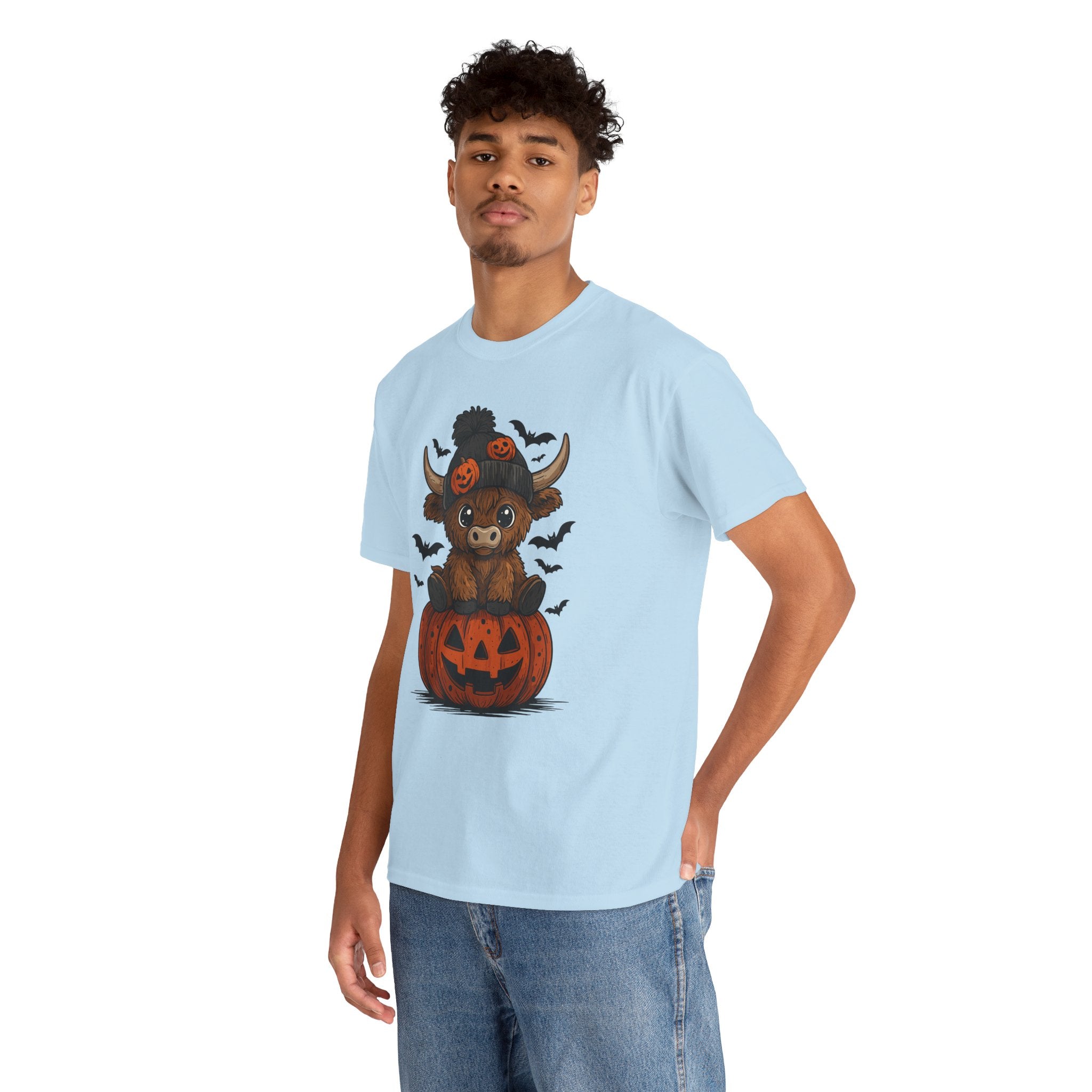 Halloween Cow Unisex Cotton Tshirt