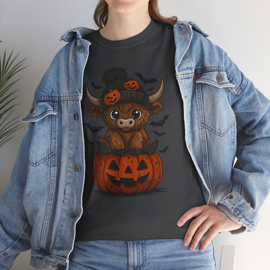 Halloween Cow Unisex Cotton Tshirt