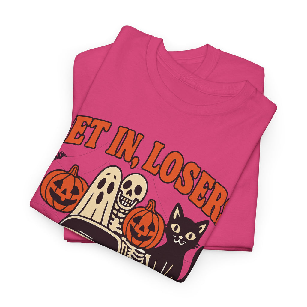 Halloween Skeleton Pumpkin Black Cat Unisex Cotton Tee