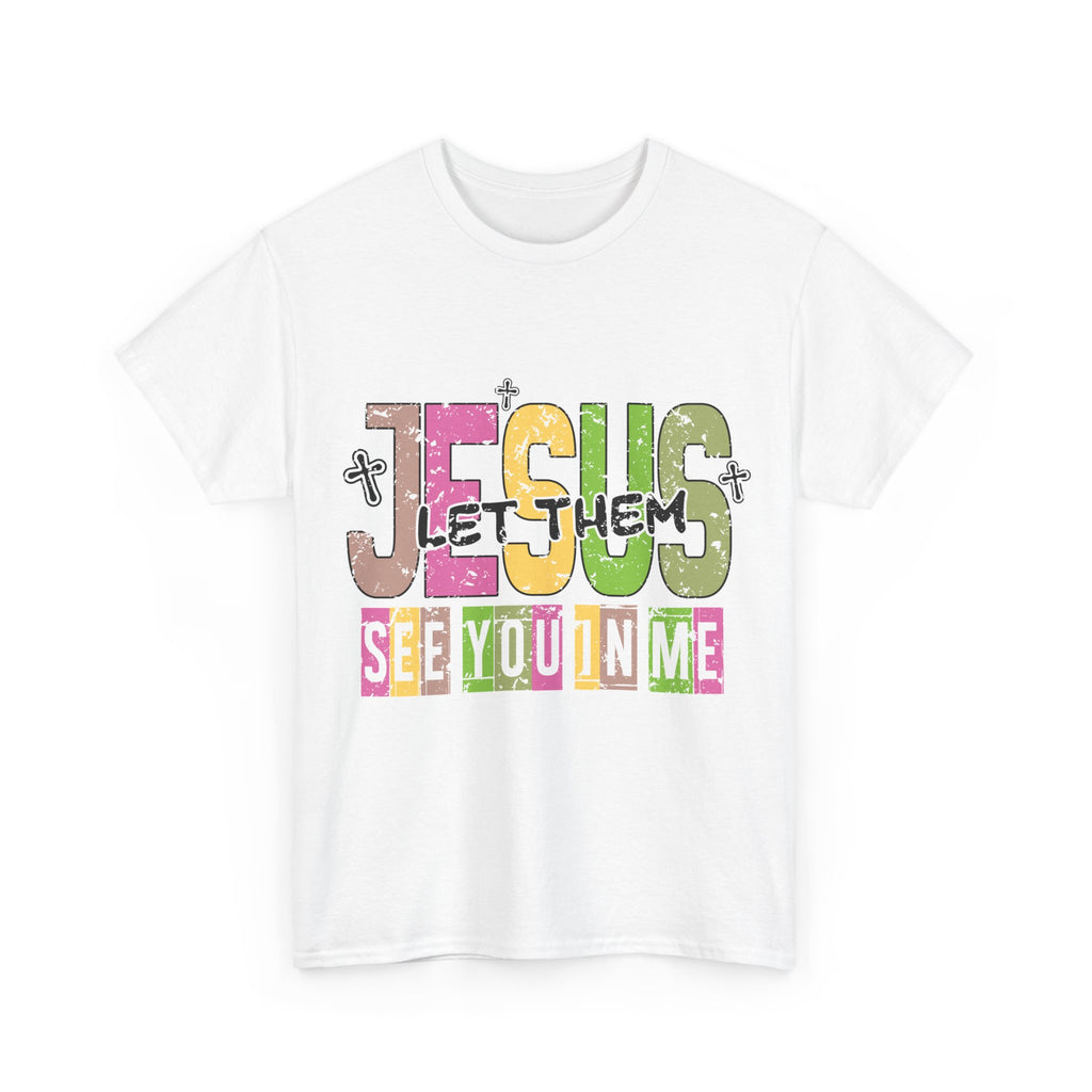 Jesus ‘See You In Me’ Distressed Pastel Unisex Cotton T-Shirt