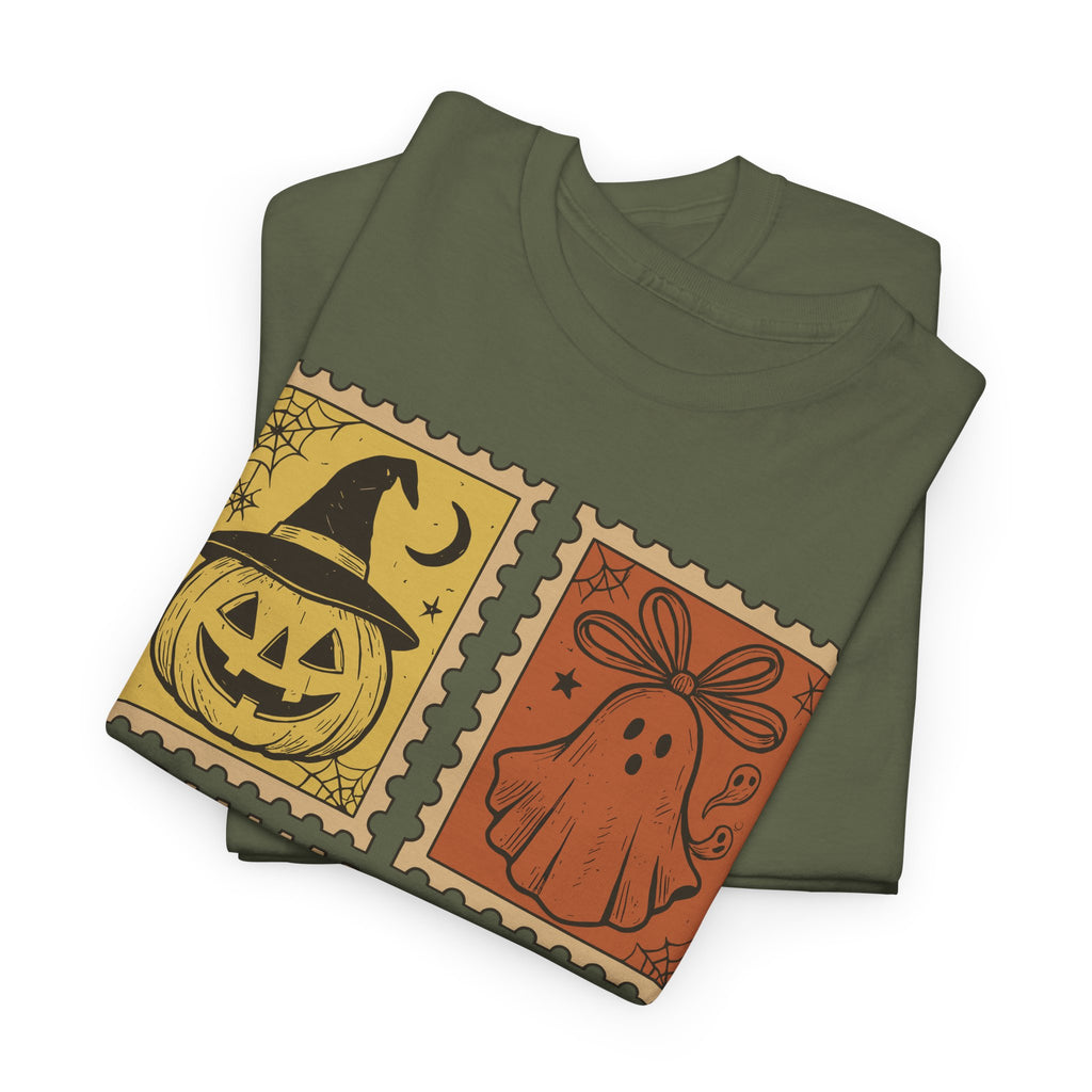 Halloween Stamp Collection Unisex Cotton Tee