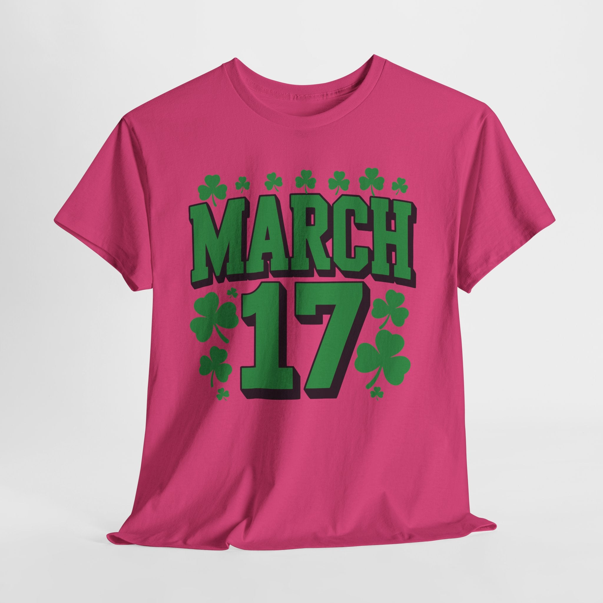 St. Patrick’s Day March 17 Shamrock Unisex Cotton T‑Shirt