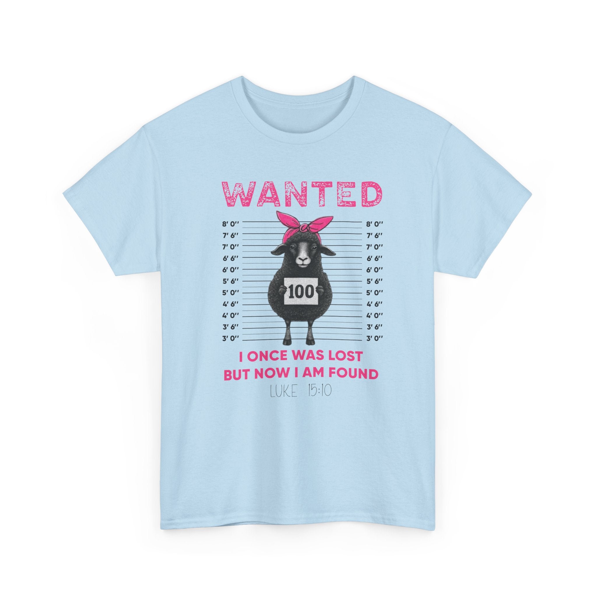 WANTED Black Sheep 'I Once Was Lost But Now I Am Found' Unisex Cotton T-Shirt