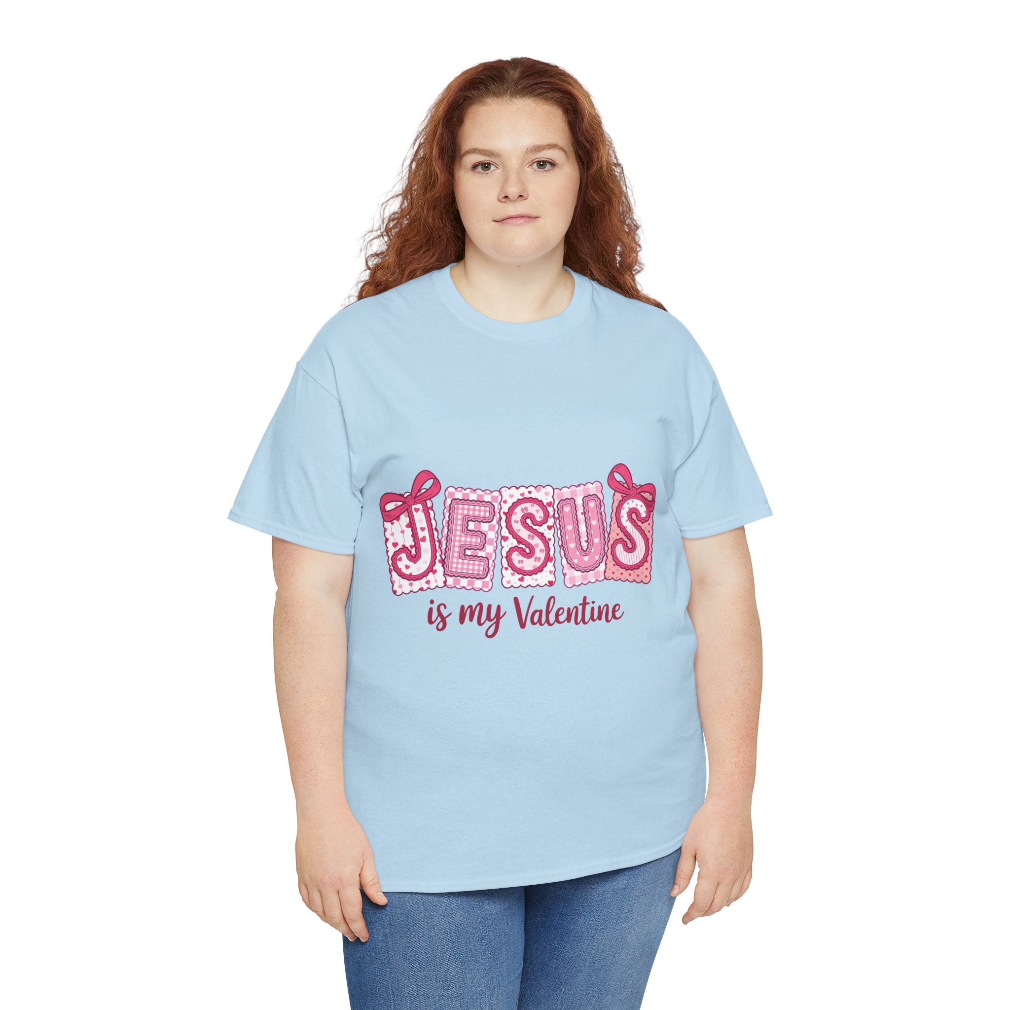 Jesus Is My Valentine T-Shirt — Pink Christian Valentine Unisex Cotton Tee