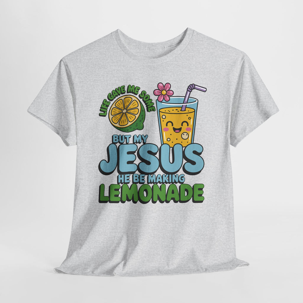 Christian Lemonade T‑Shirt — "Life Gave Me Some Lemons, My Jesus Makes Lemonade"Unisex Cotton Tee