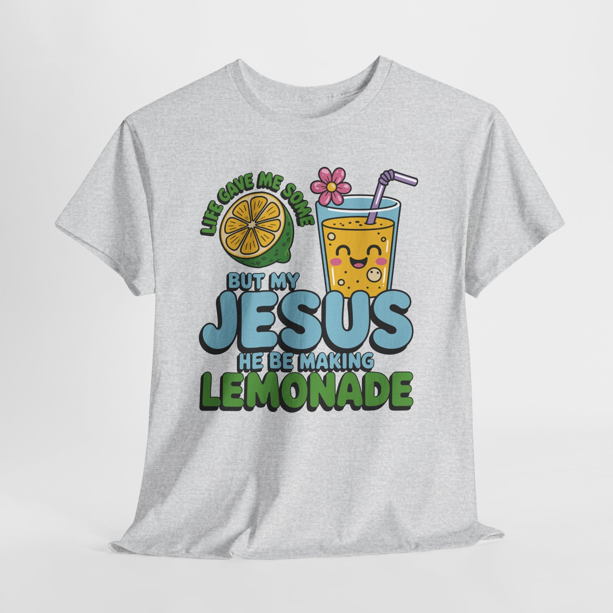 Christian Lemonade T‑Shirt — "Life Gave Me Some Lemons, My Jesus Makes Lemonade"Unisex Cotton Tee
