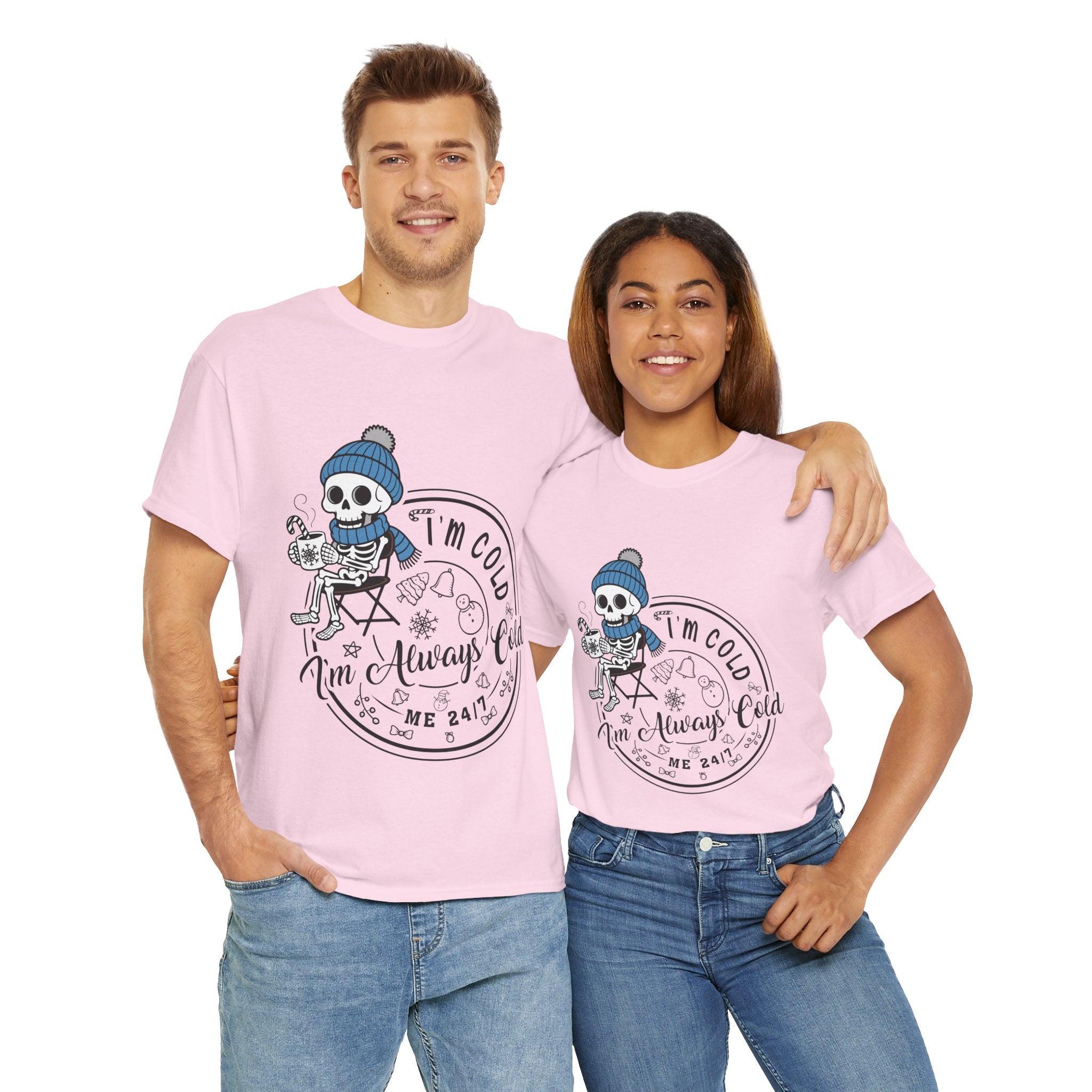 Cozy Skeleton Unisex Cotton Tee