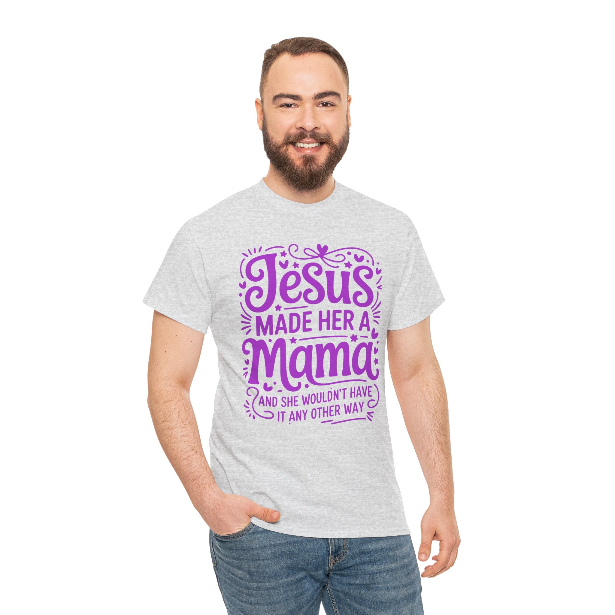 Jesus Made Her a Mama — Christian MamaUnisex Cotton T-Shirt