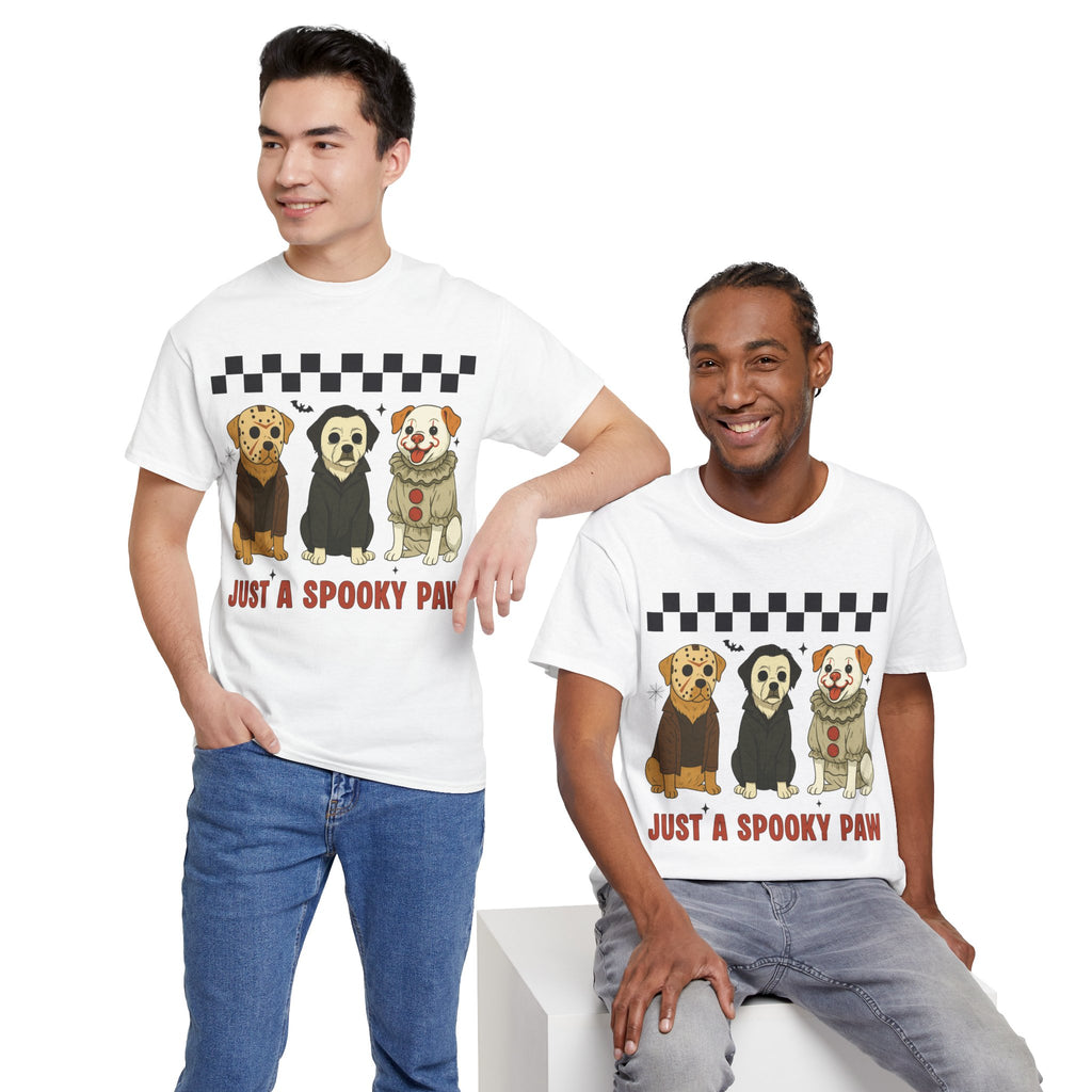 Halloween "Just A Spooky Paw" Unisex Cotton Tee