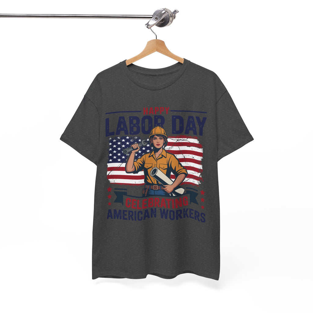 Happy US Labour Day T-Shirt - Unisex Heavy Cotton Tee