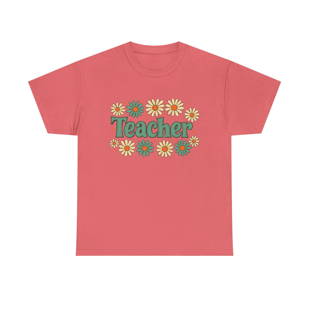 Floral Teacher Tee - Perfect Gift for Educators