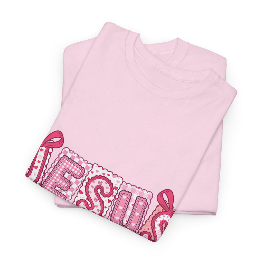 Jesus Is My Valentine T-Shirt — Pink Christian Valentine Unisex Cotton Tee