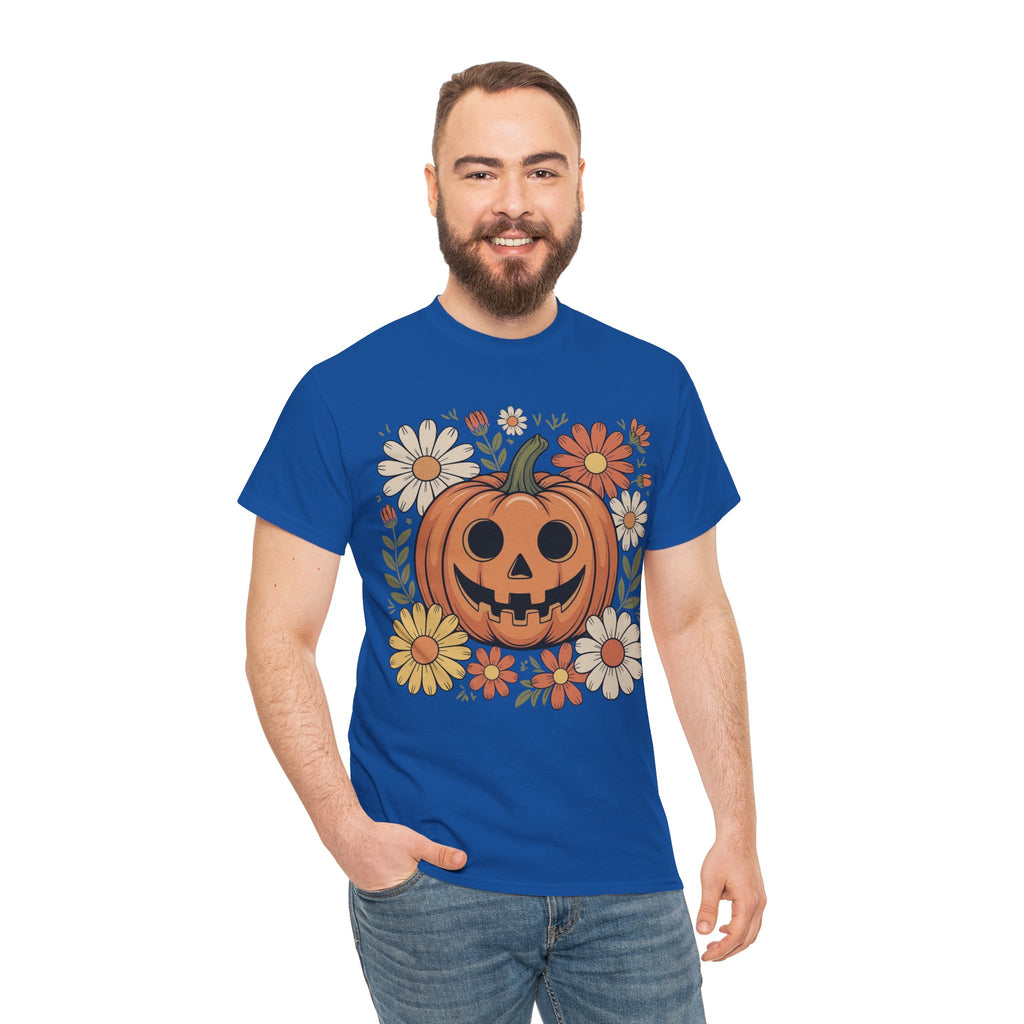 Halloween Pumpkin Unisex Cotton Tee