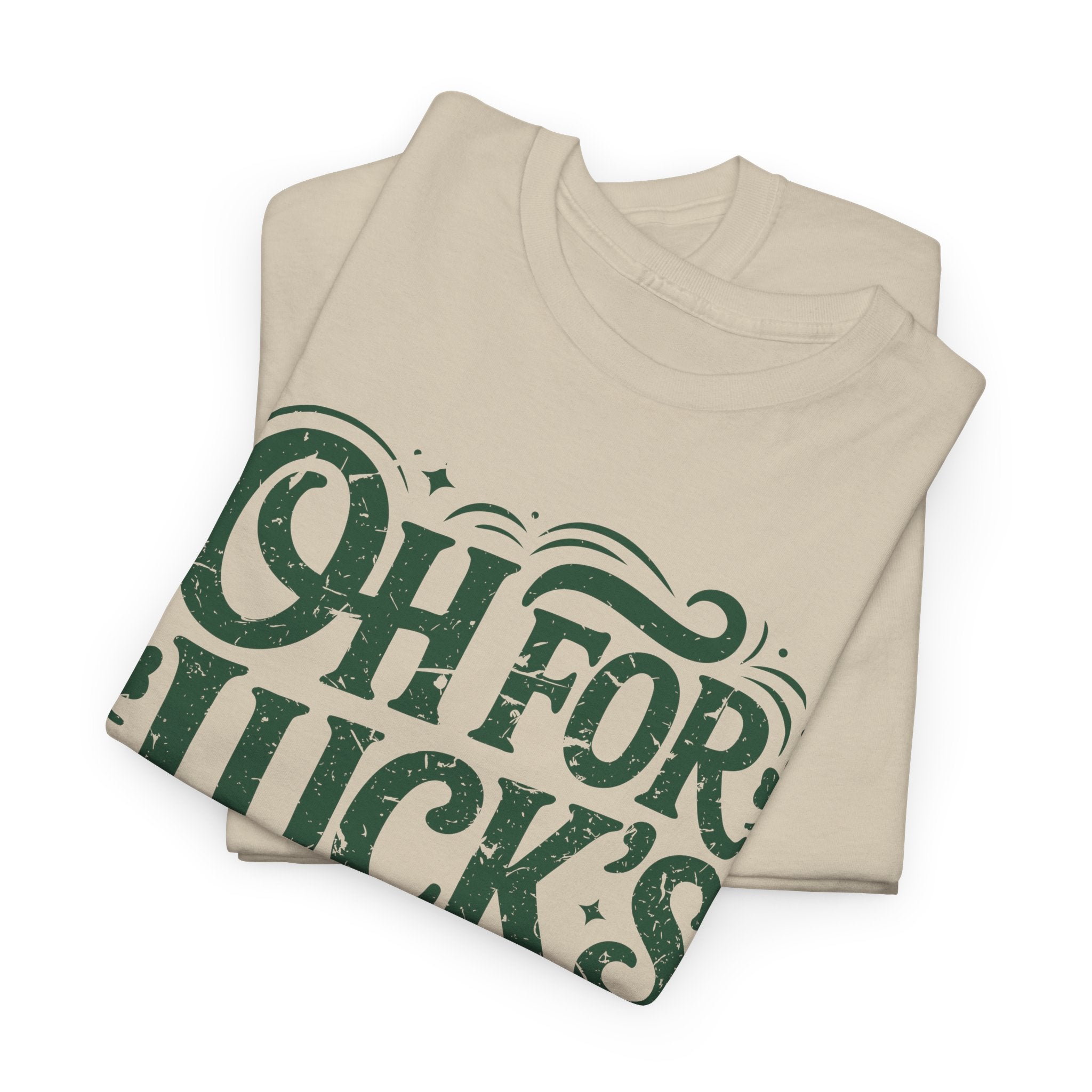 Oh for Luck's Sake Shamrock Unisex Cotton Tee