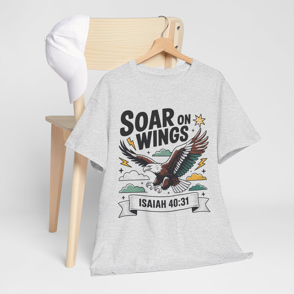 Isaiah 40:31 "Soar on Wings" Eagle Unisex Cotton T-Shirt