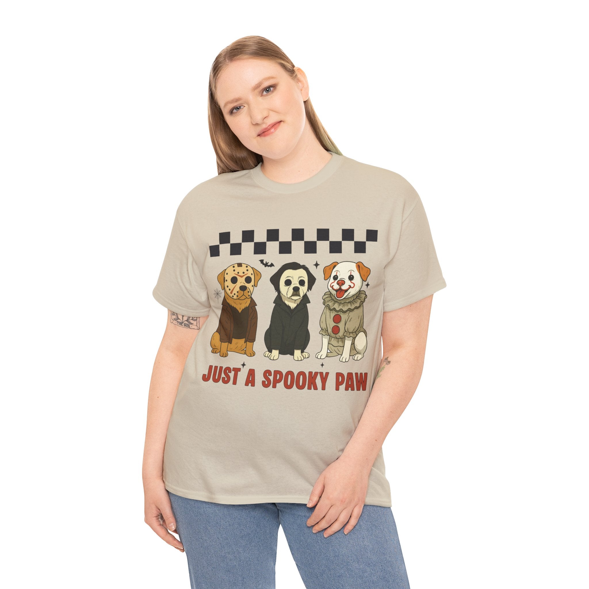 Halloween "Just A Spooky Paw" Unisex Cotton Tee